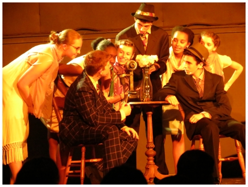 (Image: Molls Listen in while
 the Gangsters Talk)