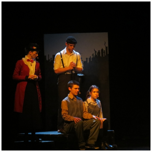 (Image: Mary, Bert and the Children Survey
 the City from the Rooftop)