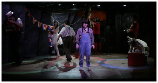 (Image: A Young Girl Marvels at the Spectacle
 of the Circus as it is Set Up)