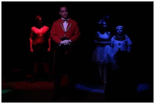 (Image: The Ringmaster appeases the Crowd
 at the Performance the Night of the Incident)