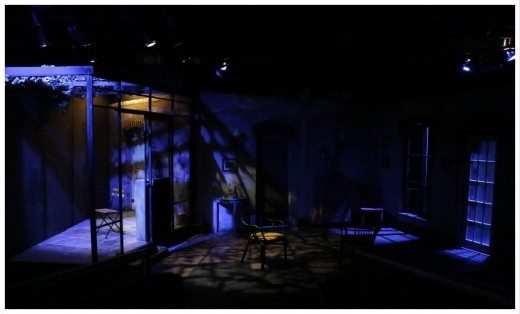 (Image: The Set at Night with no Actors)