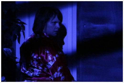 (Image: Paulina Slips Quietly away through
 a Terrace Door to her Bedroom)