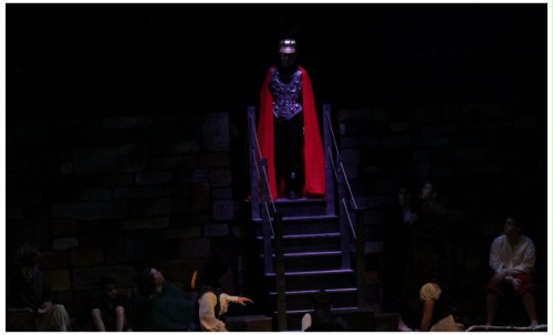 (Image: The Captain of the Inquisition
  Enters the Prison via the Central Stairway)