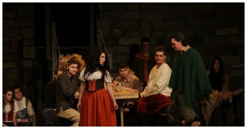 (Image: Tavern Patrons Give
  Barmaid Aldonza a Hard Time)