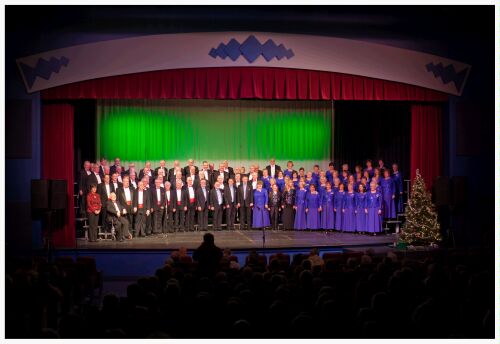 (Image: All acts Pose on the Risers.)