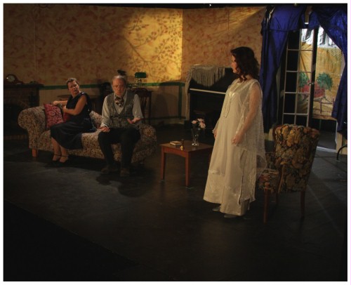 (Image: Charles Speaks to the Ghost of his
   First Wife while his Second Wife Remains Skeptical.)