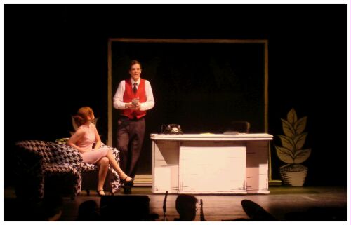 (Image: A Closeup of Rosemary and Finch in the
  New Office)