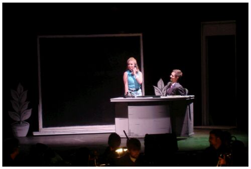 (Image: Gatch waits while his Secretary answers
the Phone)