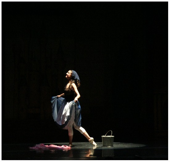 (Image: Cinderella Stands from Her Cleaning Chore)