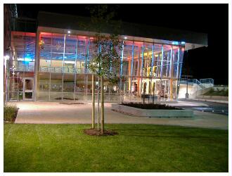 (Image: Outside Looking in at the Side of the Venue)