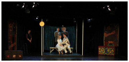 (Image: The Mute Looks at the Main Characters on
 the Central Platform)