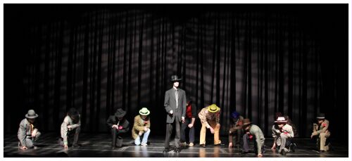 (Image: The Gamblers at their Secret Spot in
  the Sewer System)