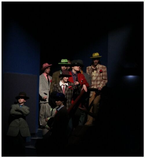 (Image: The Gamblers as Seen on the House
 Right Stair and Landing.)