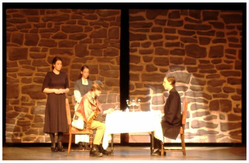 (Image: Jean eats at the Bishop's Table)