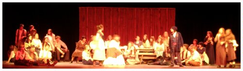 (Image: The Cast Drinks it up at the Tavern)