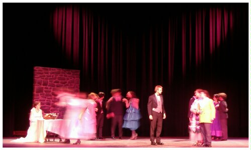 (Image: Guests Confer at the Wedding)