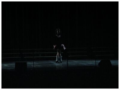(Image: A Solo Dancer is Lit from the Sides)