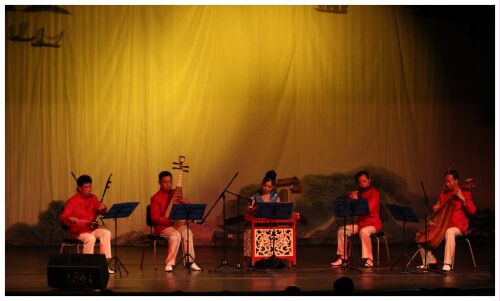 (Image: A Traditional Chinese Band Performs)