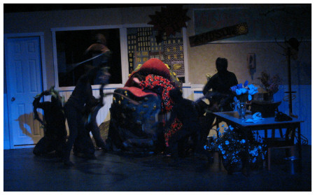 (Image: Audrey II begins to Eat Audrey)