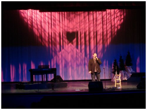 (Image: Duane under Sullen Lighting with Back-Curtain Patterns)