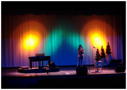 (Image: Julia on a Backlit Stage)
