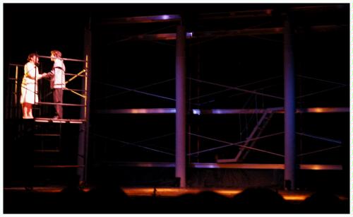 (Image: Maria and Tony Profess their Love on the
 Balcony)