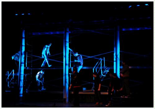 (Image: Gang Members Enter through the Scaffolding)