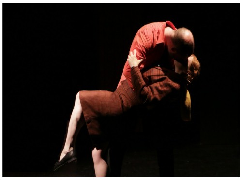 (Image: Harry Dips Annabel
   while the Two Kiss)