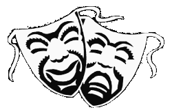 (Image Left: Drama and Comedy Masks)