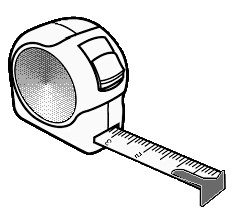 (Image Left: Metric Tape Measure)