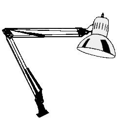 (Image Left: Swing Arm Light)